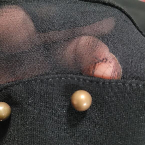 Cinq a Sept Womens Mini Dress Black Solid Comfort Sleeveless V-Neck Chic - Picture 6 of 13